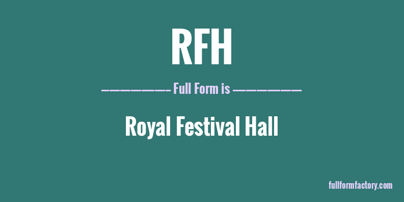 rfh-full-form
