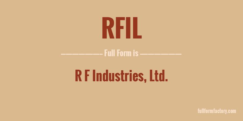 rfil-full-form