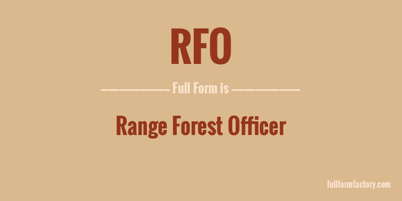 rfo-full-form