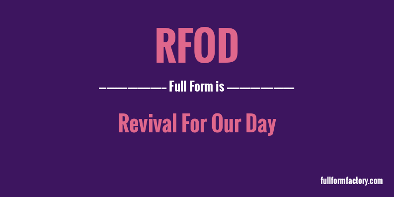 rfod-full-form