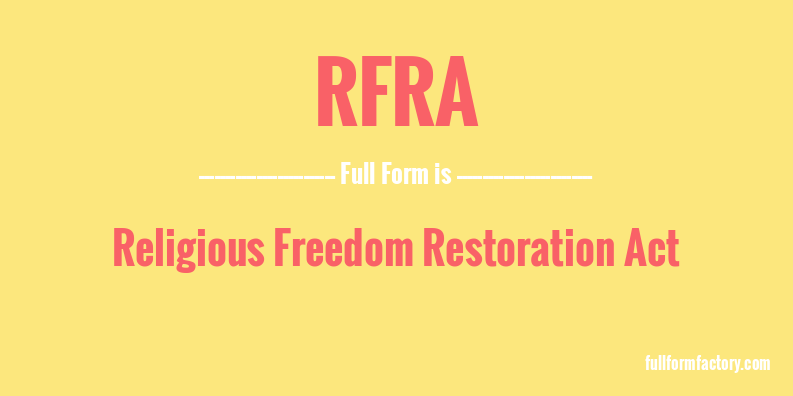 rfra-full-form