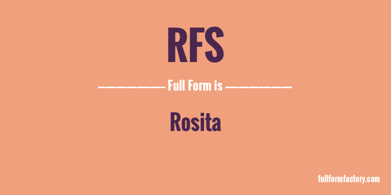 rfs-full-form