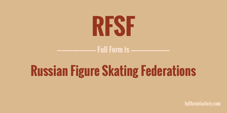 rfsf-full-form