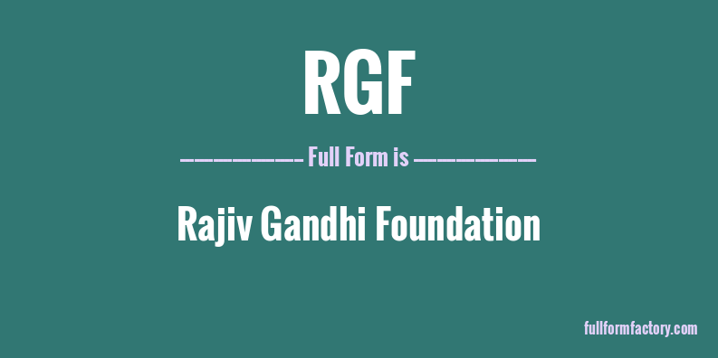 rgf-full-form