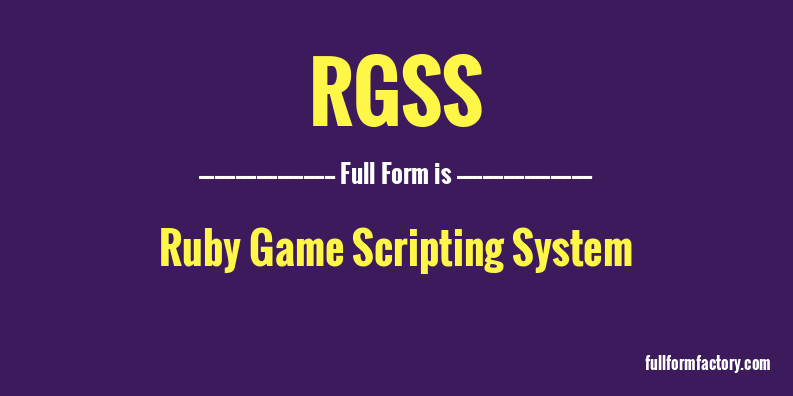 rgss-full-form