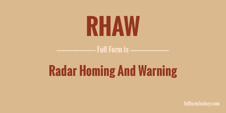 rhaw-full-form
