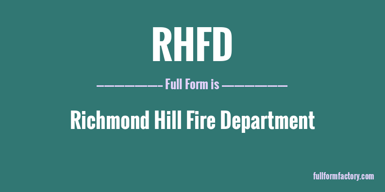 rhfd-full-form