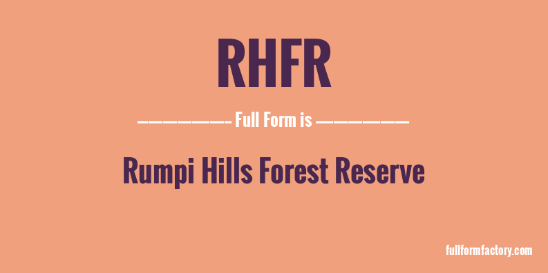 rhfr-full-form