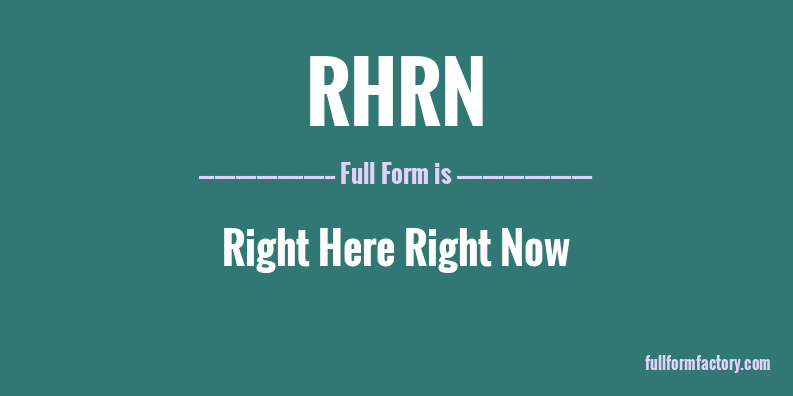 rhrn-full-form