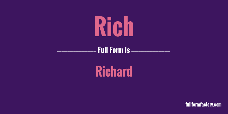 rich-full-form