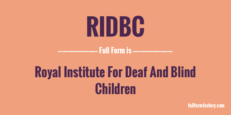 ridbc-full-form