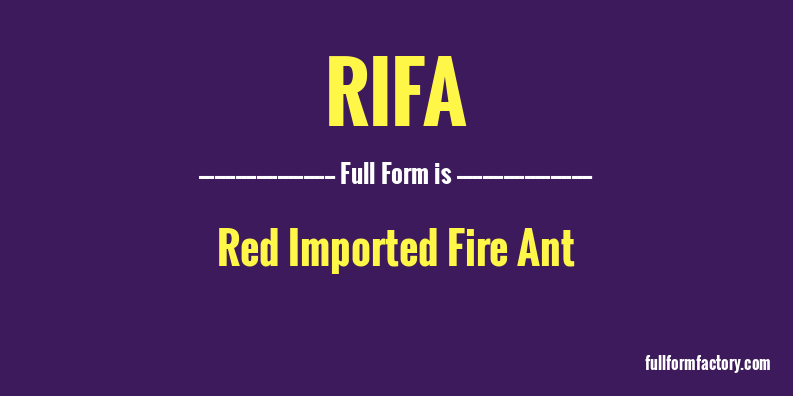 rifa-full-form