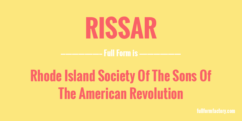 rissar-full-form