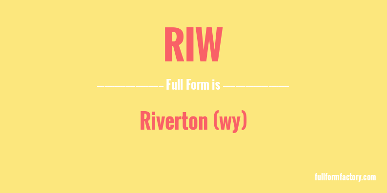 riw-full-form