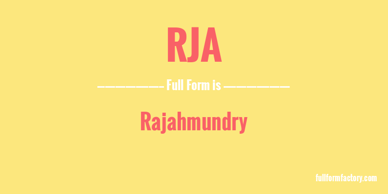 rja-full-form