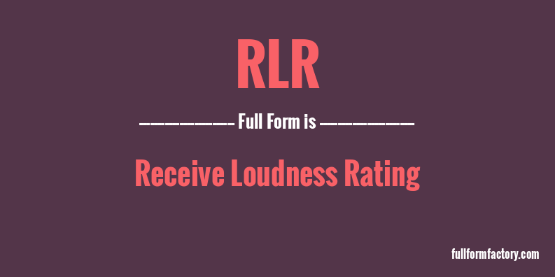 rlr-full-form