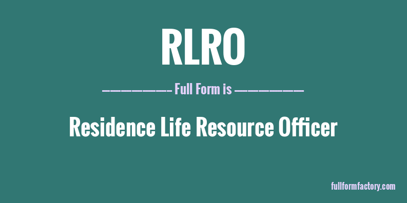 rlro-full-form