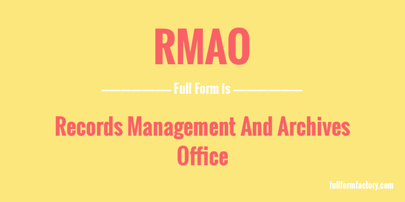 rmao-full-form