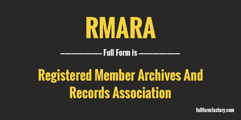 rmara-full-form