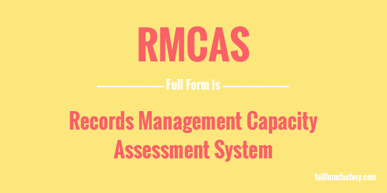 rmcas-full-form