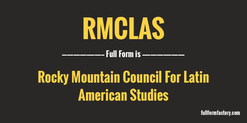 rmclas-full-form