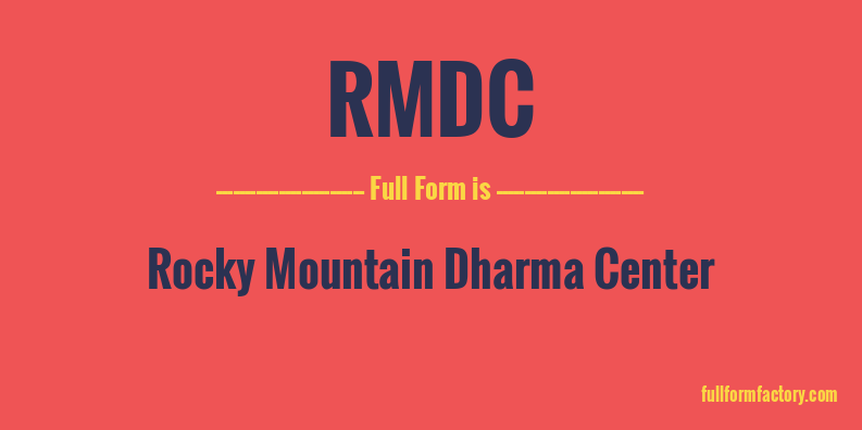 rmdc-full-form