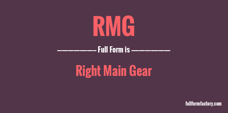 rmg-full-form