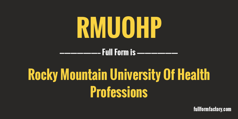 rmuohp-full-form