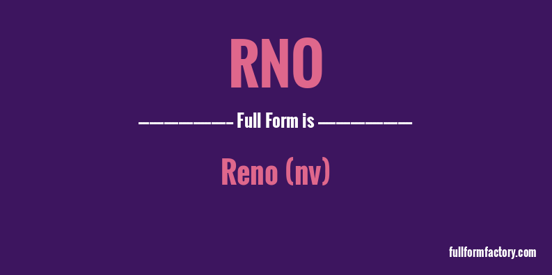 rno-full-form