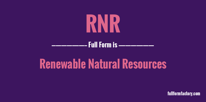 rnr-full-form