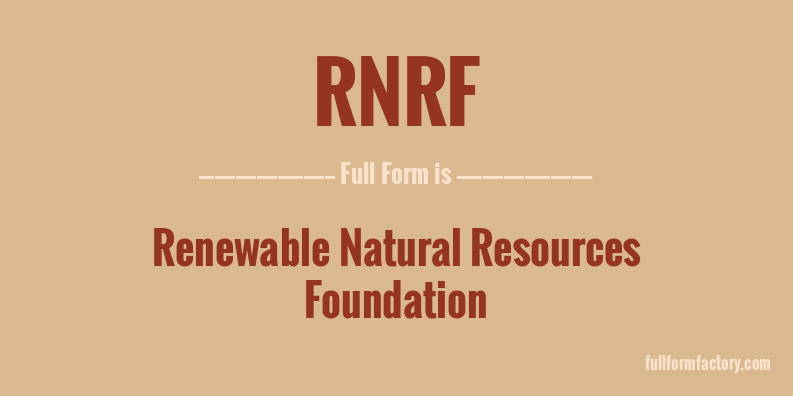 rnrf-full-form