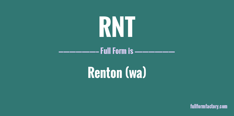 rnt-full-form