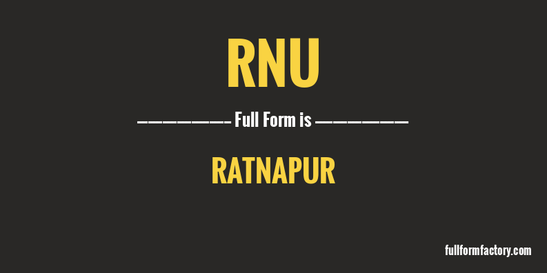 rnu-full-form