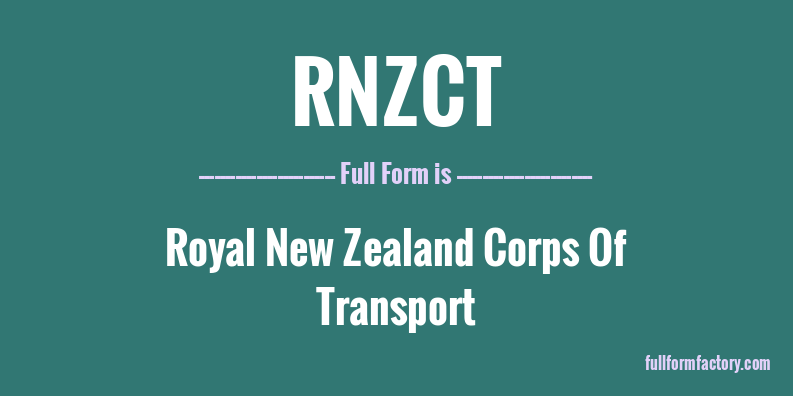 rnzct-full-form