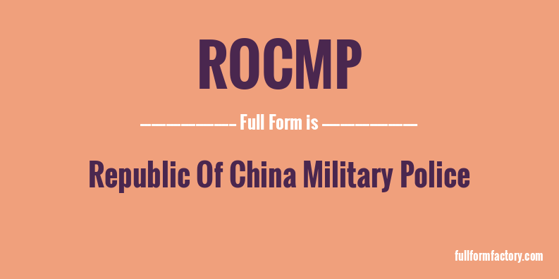 rocmp-full-form