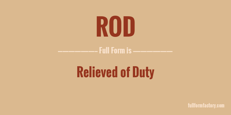 rod-full-form