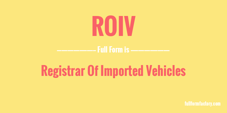 roiv-full-form