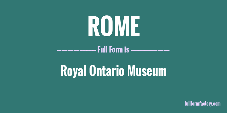 rome-full-form