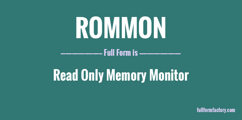 rommon-full-form