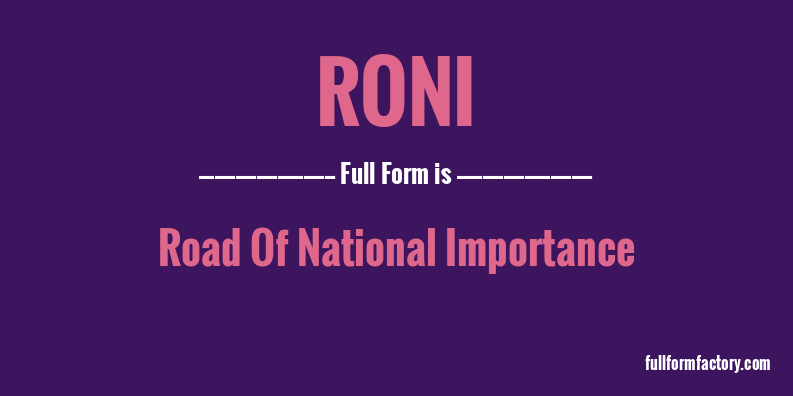 roni-full-form