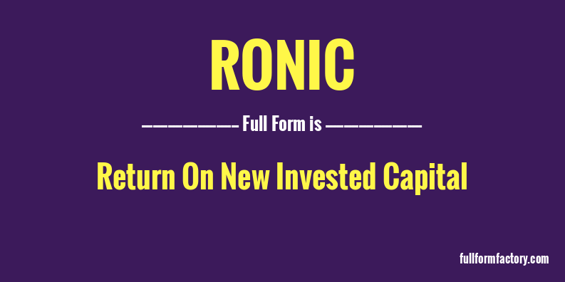 ronic-full-form