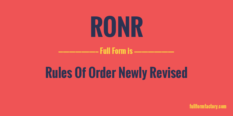 ronr-full-form
