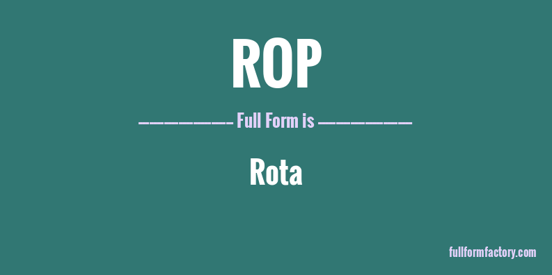 rop-full-form