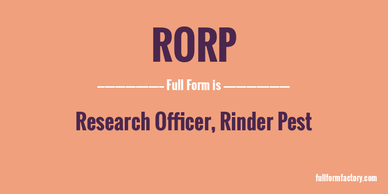 rorp-full-form