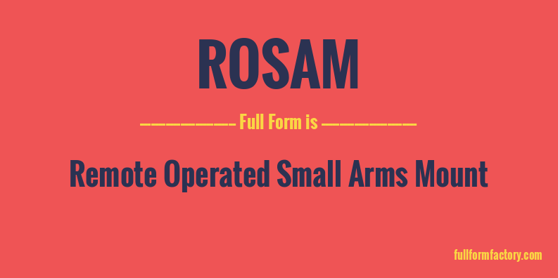 rosam-full-form