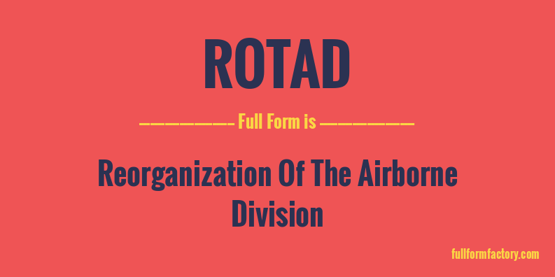 rotad-full-form