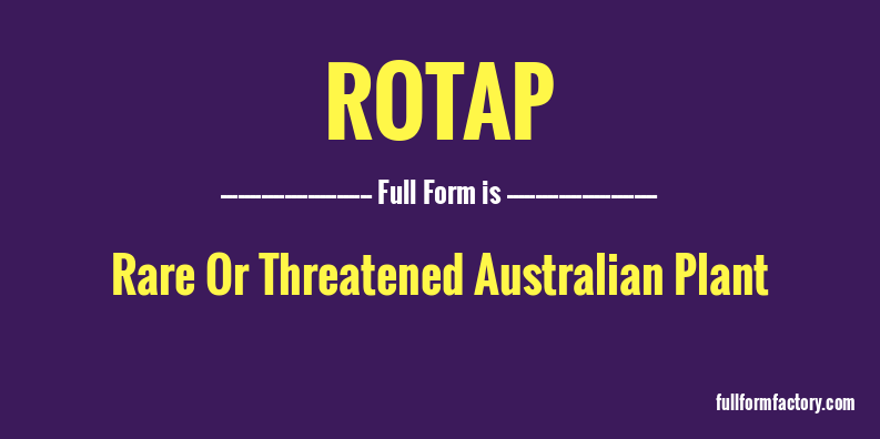 rotap-full-form