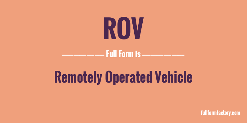 rov-full-form