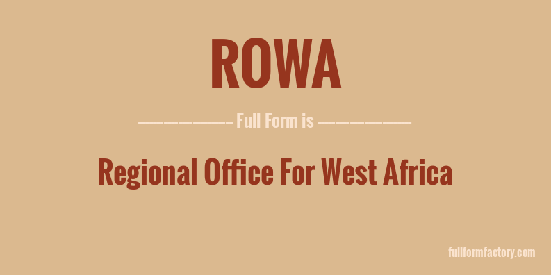 rowa-full-form