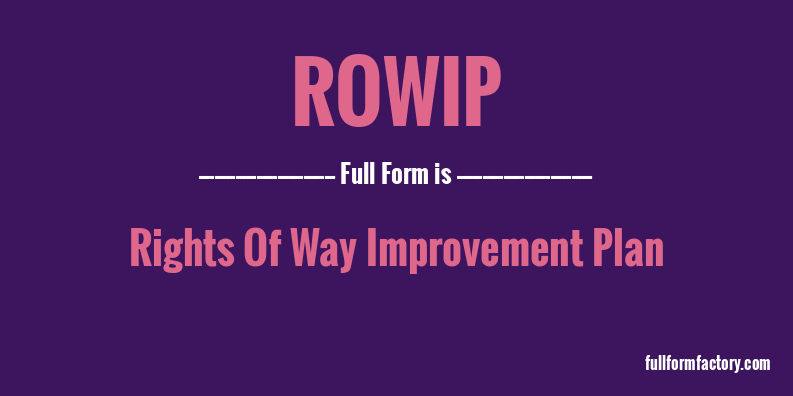 rowip-full-form
